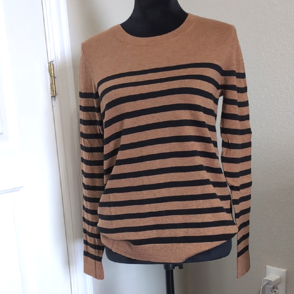 J. Crew Striped Sweater Sz M